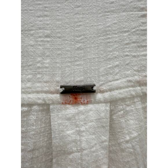 Maaji White Long Shirt with Embroidery  Size

 S - Picture 5 of 5